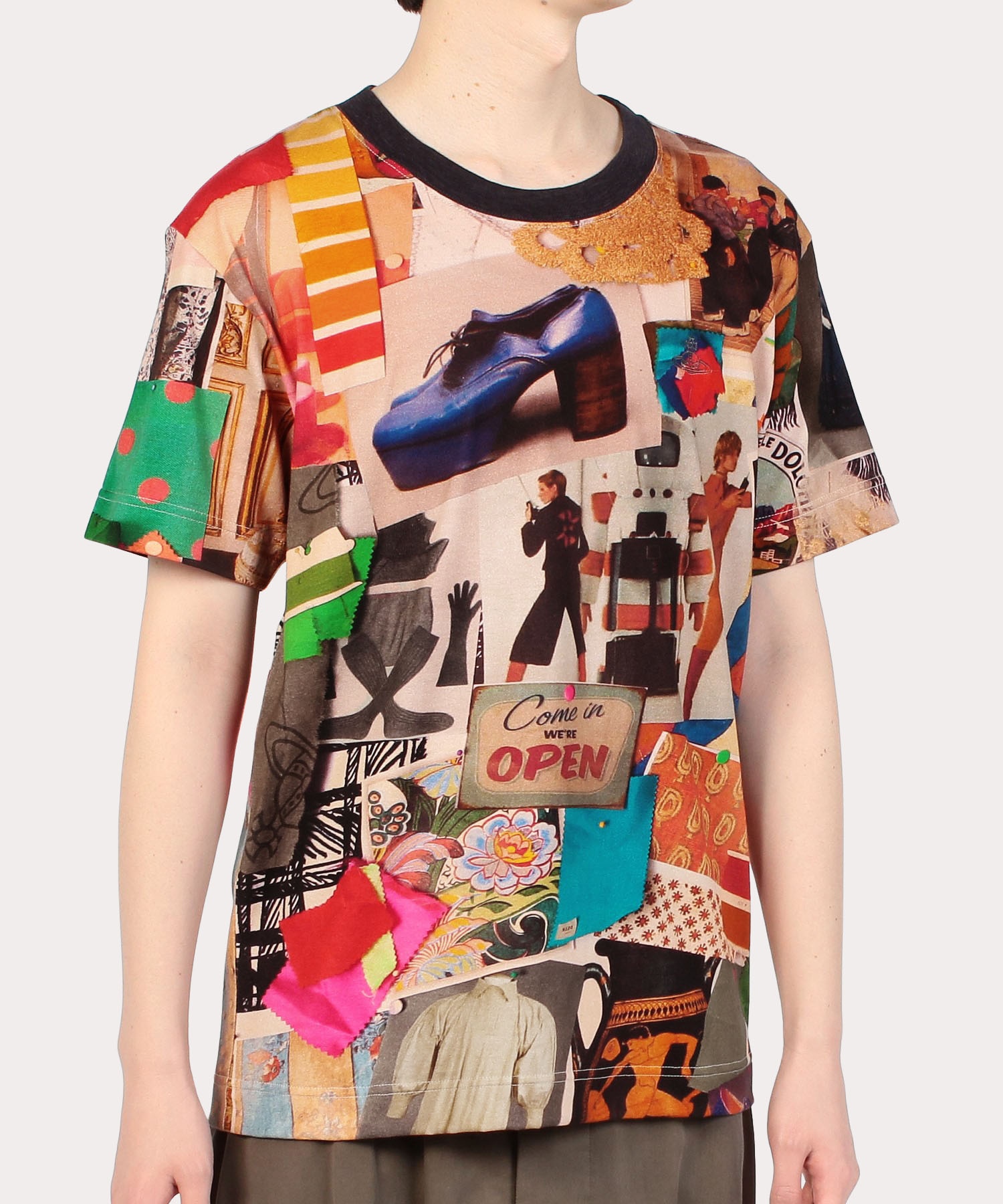 MOODBOARD PRINT リラックスTシャツ(マルチ)（メンズ）（1390415113