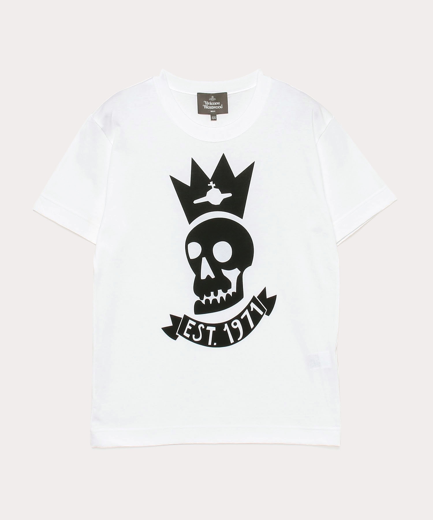 SKULL リラックスTシャツ(ホワイト)（メンズ）（1390455113）｜ウェア