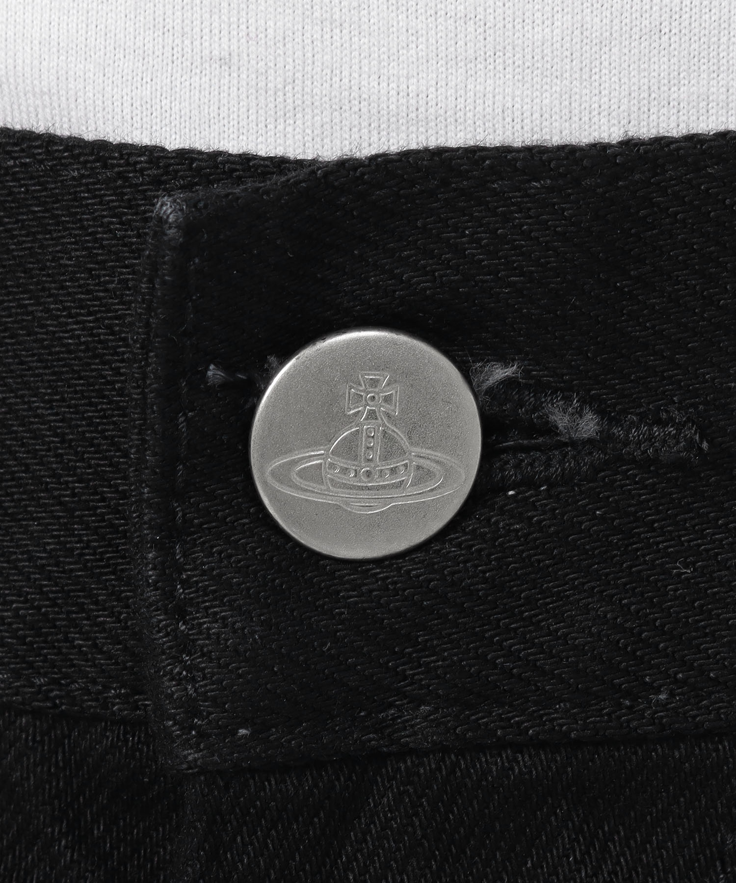 ORB刺繍 スキニーデニム(ブラック)（メンズ）（5590053301A）｜ウェア