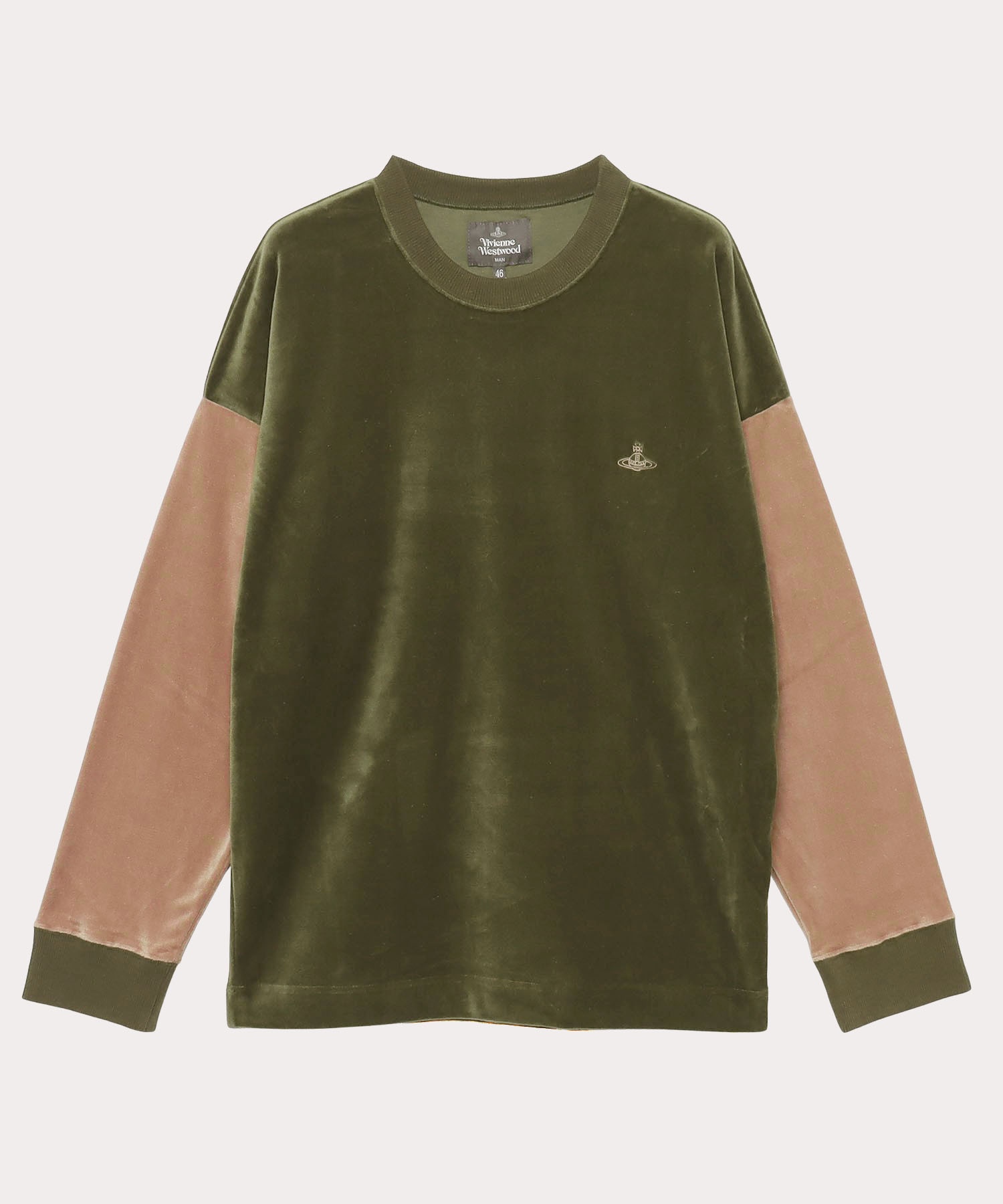 VELOUR トライアングル 長袖Tシャツ(グリーン)（メンズ）（2390545505