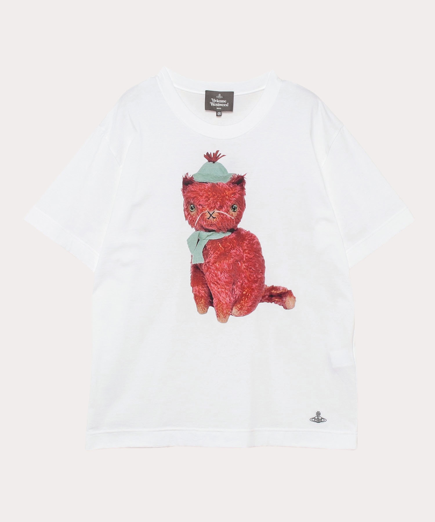 CHILDHOOD KITTY CAT リラックス Tシャツ(ホワイト)（メンズ ...