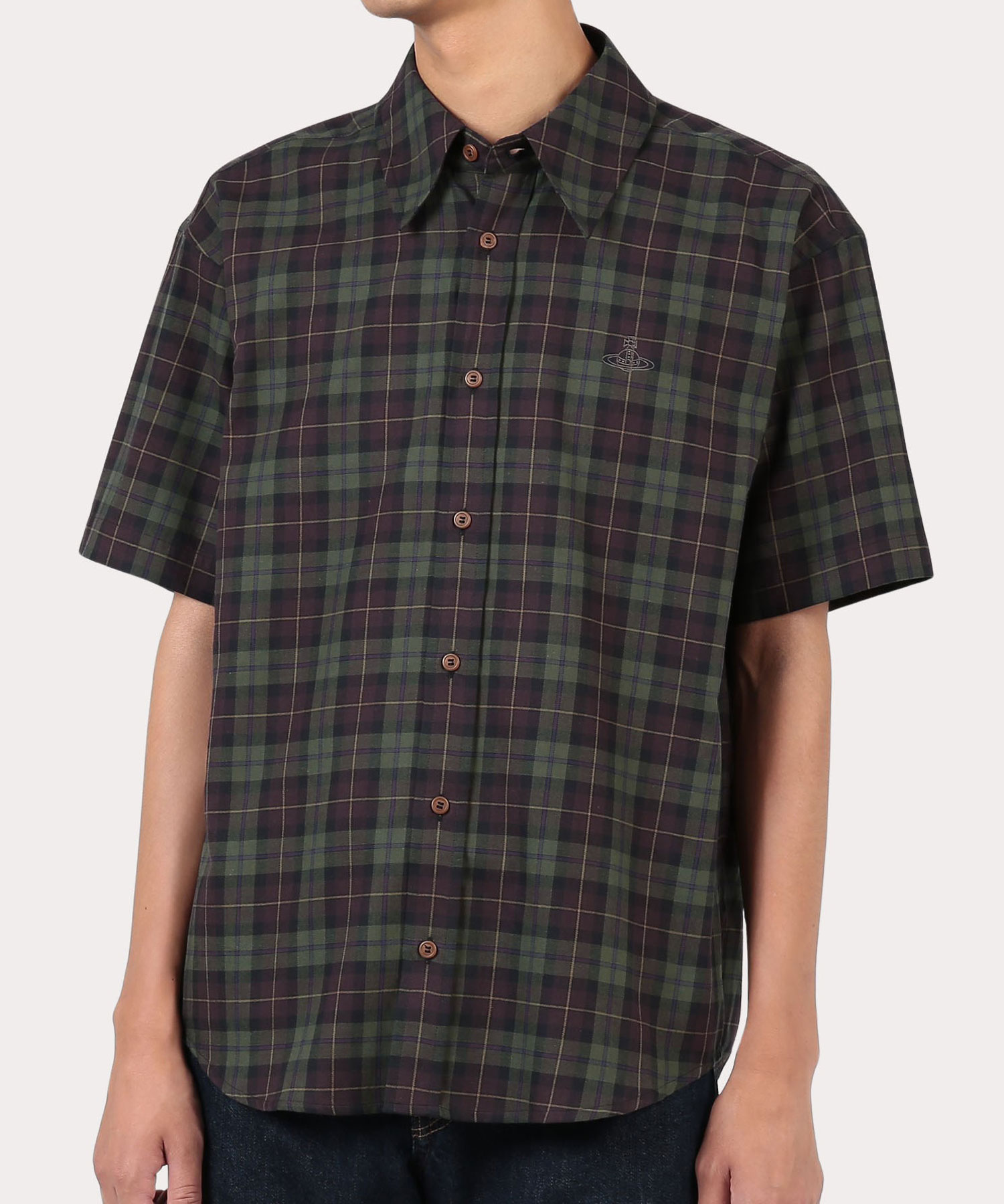 ANN CHECK SHORT SLEEVE bNXVc