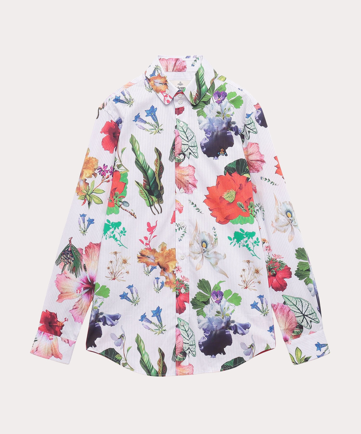 FLORAL 2 Button Krallシャツ(パープル)（メンズ）（249224M2415）｜ウェアすべて(シャツ)｜【公式通販】 ヴィヴィアン・ウエストウッド（Vivienne Westwood）