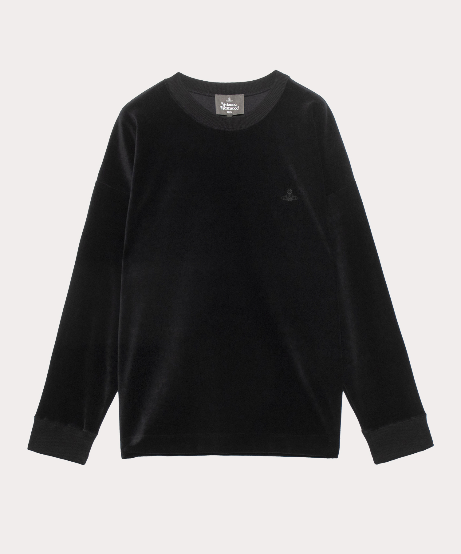 VELOUR TRIANGLE 長袖Tシャツ(ブラック)（メンズ）（2490545505）｜ウェアすべて(Tシャツ・カットソー)｜【公式通販】 ヴィヴィアン・ウエストウッド（Vivienne Westwood）