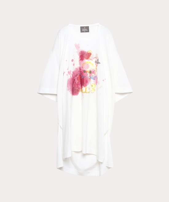 KITTY WITH WINE STAINS ビッグTシャツ
