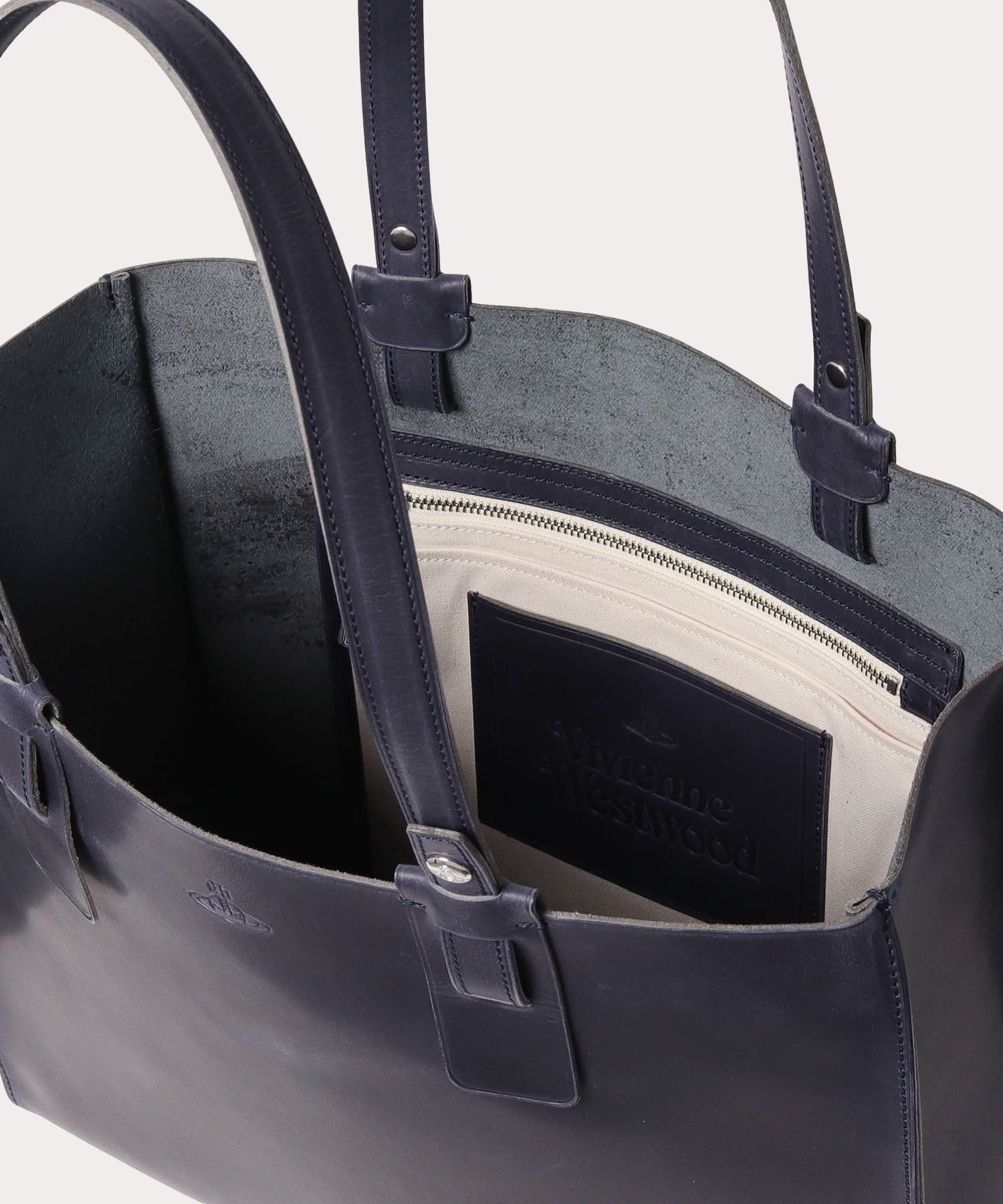 シンプルレザー メンズトートバッグ ネイビー メンズ Vwh111 公式通販 ヴィヴィアン ウエストウッド Vivienne Westwood