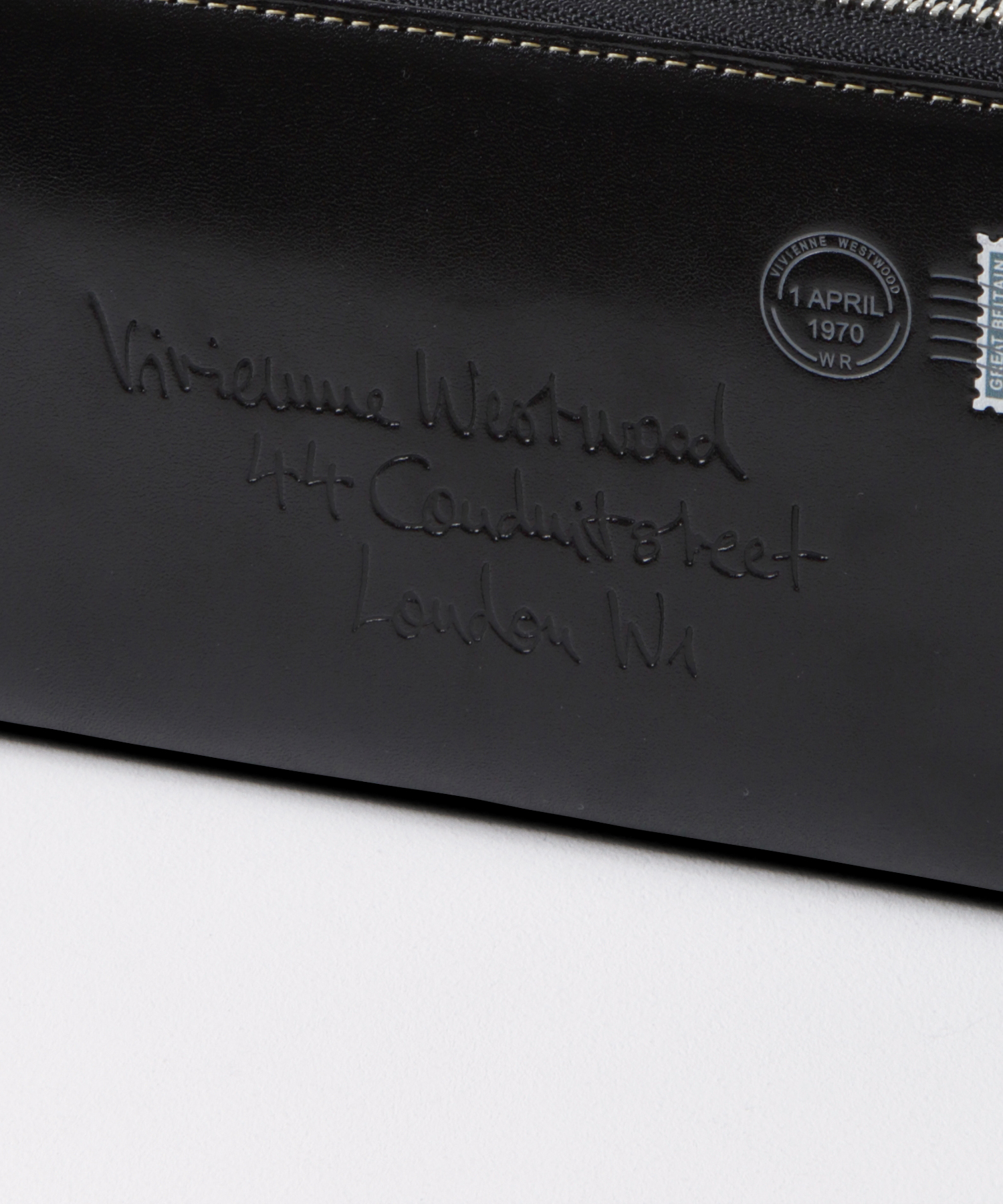 エンベロープ ラウンドファスナー長財布(ブラック)（メンズ）（VWK365 
