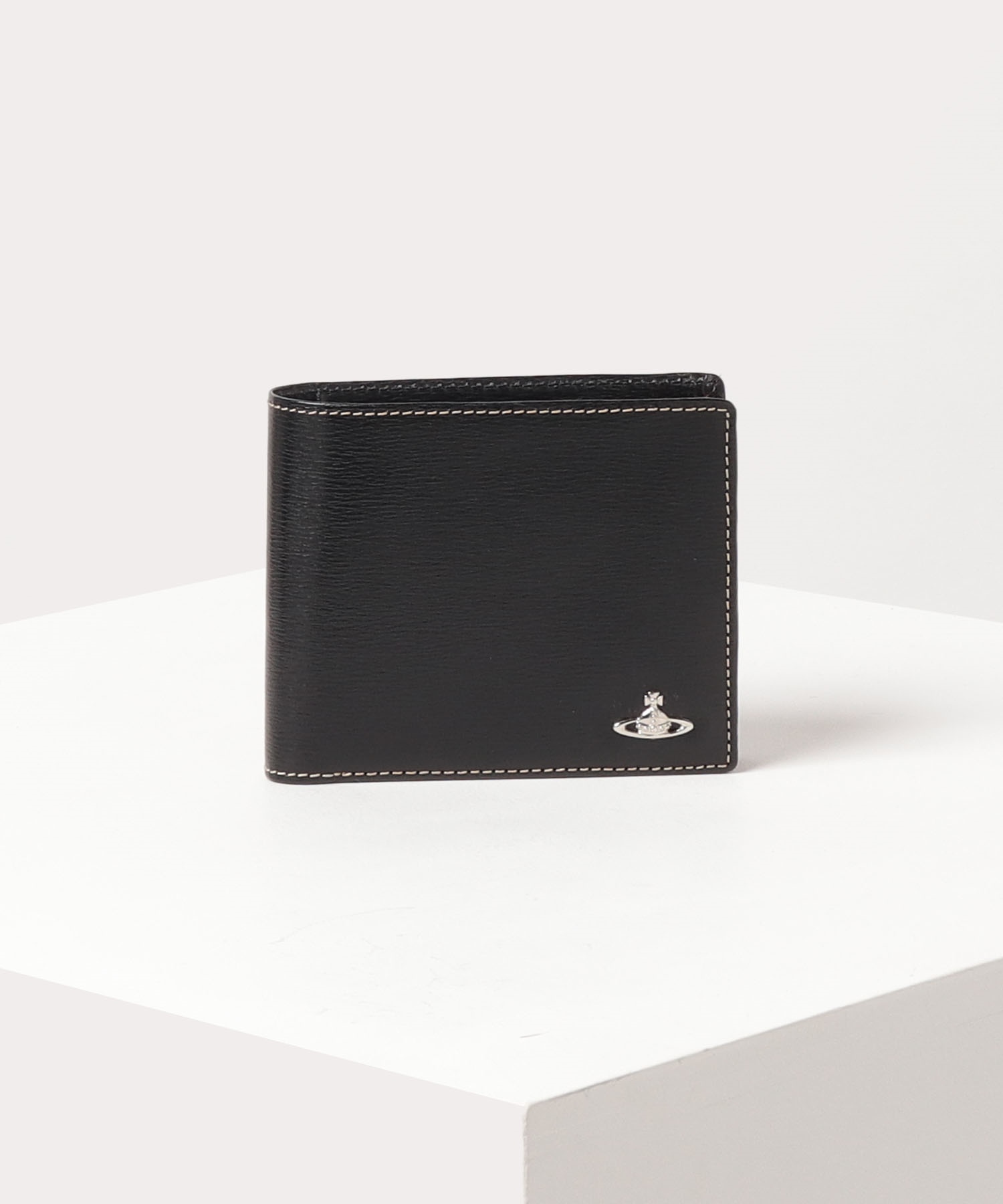 インサイドカラー 二つ折り財布(ブラック)（メンズ）（VWK504）｜財布