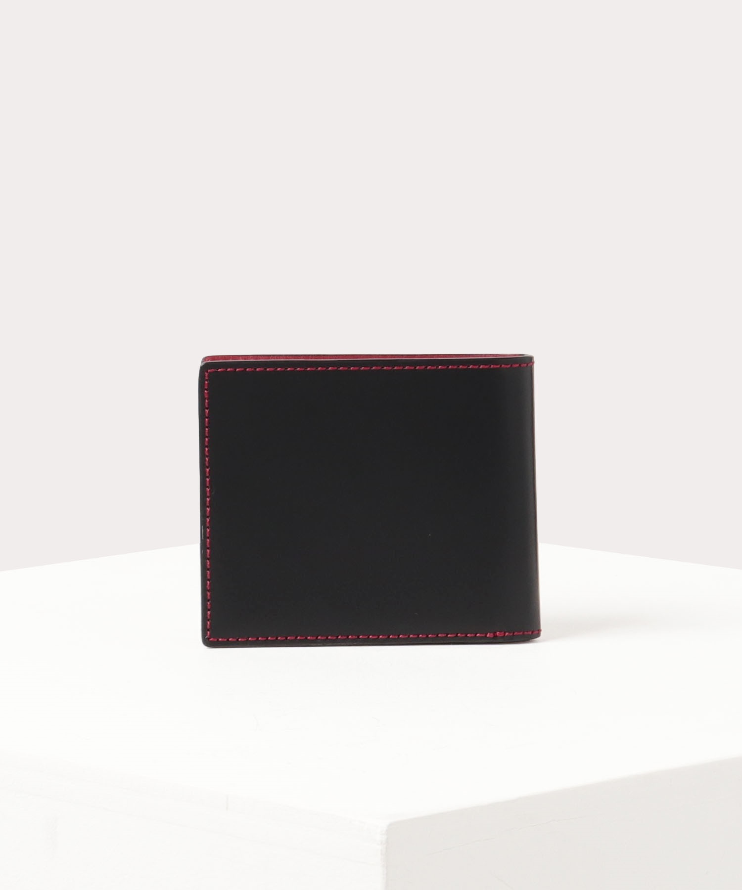 カラーステッチ 二つ折り財布(ブラック)（メンズ）（VWK612）｜財布 