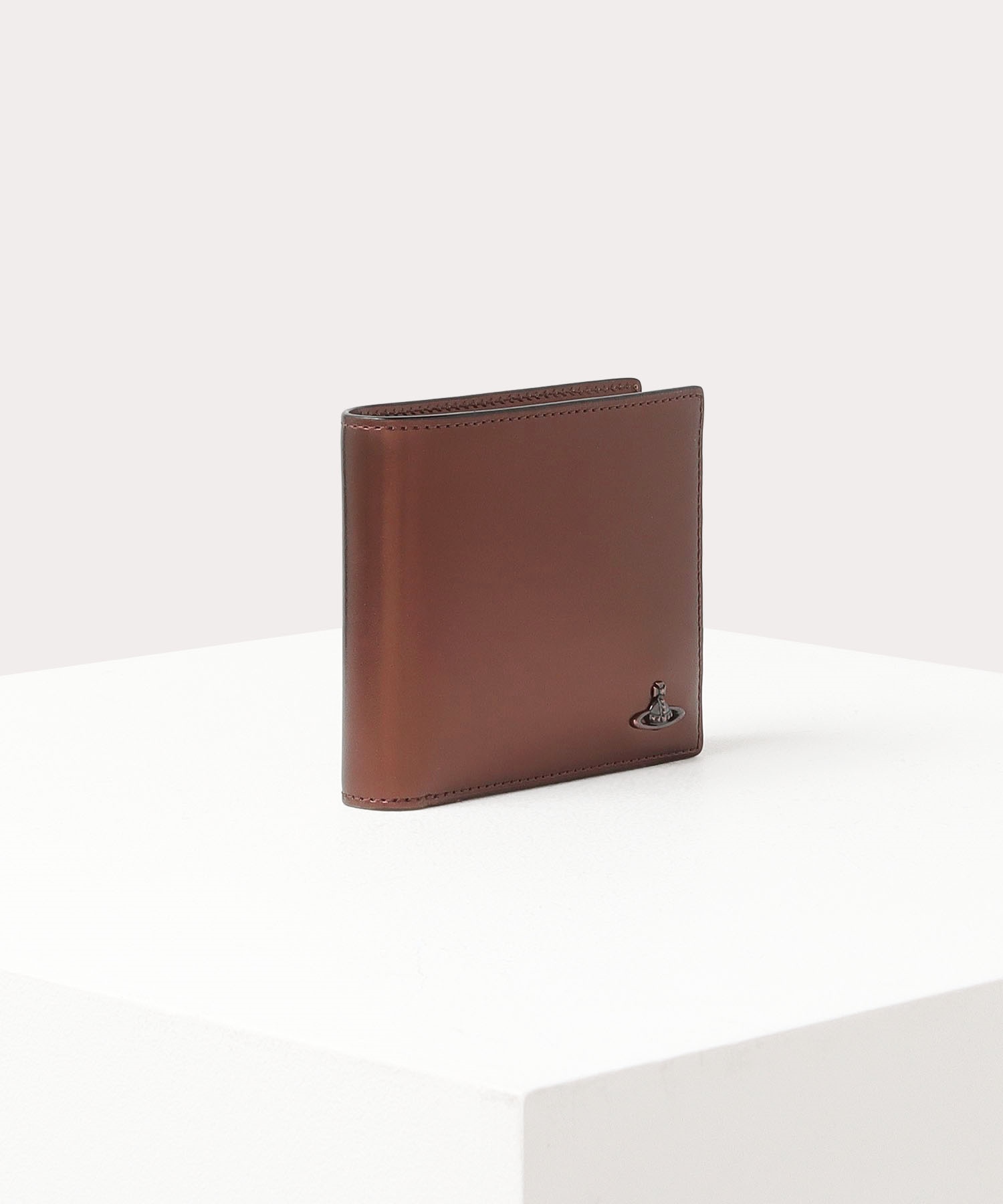 コッパーメタリック 二つ折り財布(ブロンズ)（メンズ）（VWK772