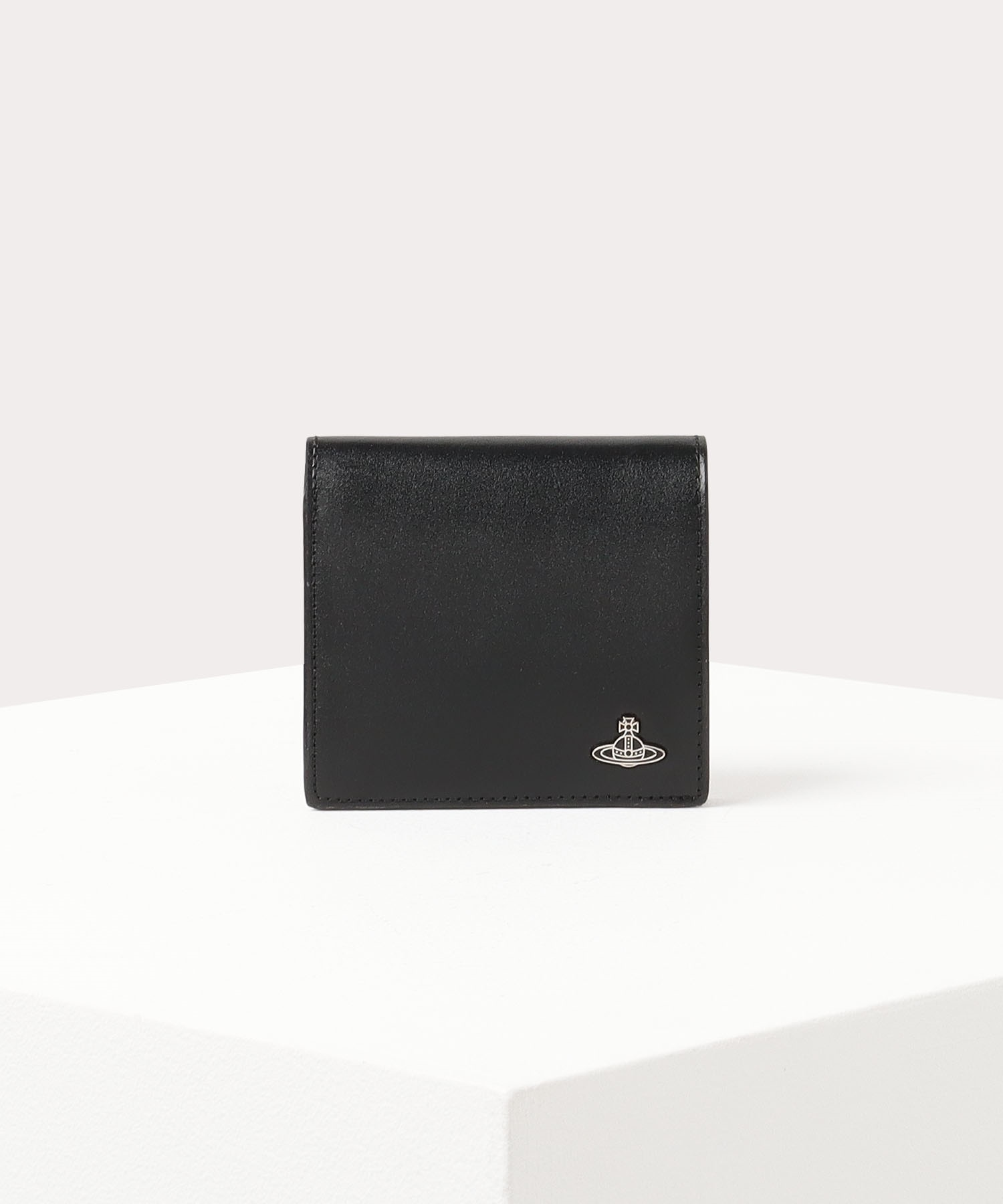 スマート コンパクト二つ折り財布(ブラック)（メンズ）（VWK825