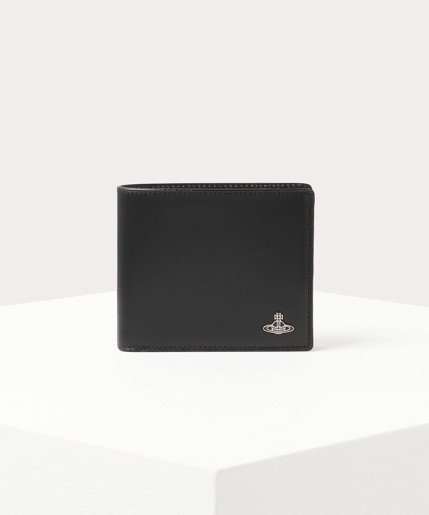 スマート 二つ折り財布(ブラック)（メンズ）（VWK826）｜財布・レザー