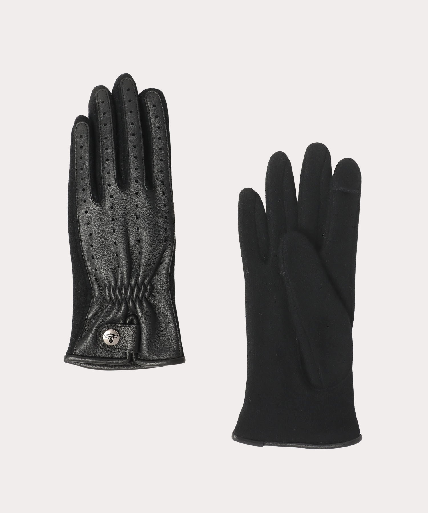 パンチング 手袋(ブラック)（レディース）（3131VW344）｜手袋すべて 