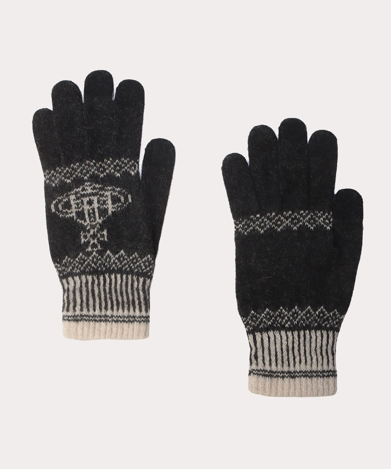 BIG ORB メンズニット手袋(チャコール)（メンズ）（3122VW274）｜手袋