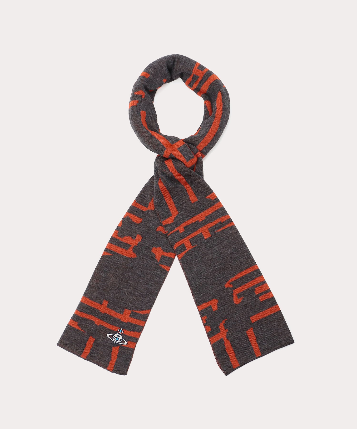 Messy Orb Tartan メンズマフラー グレー メンズ 2172vw770 ストール マフラーすべて マフラー 公式通販 ヴィヴィアン ウエストウッド Vivienne Westwood
