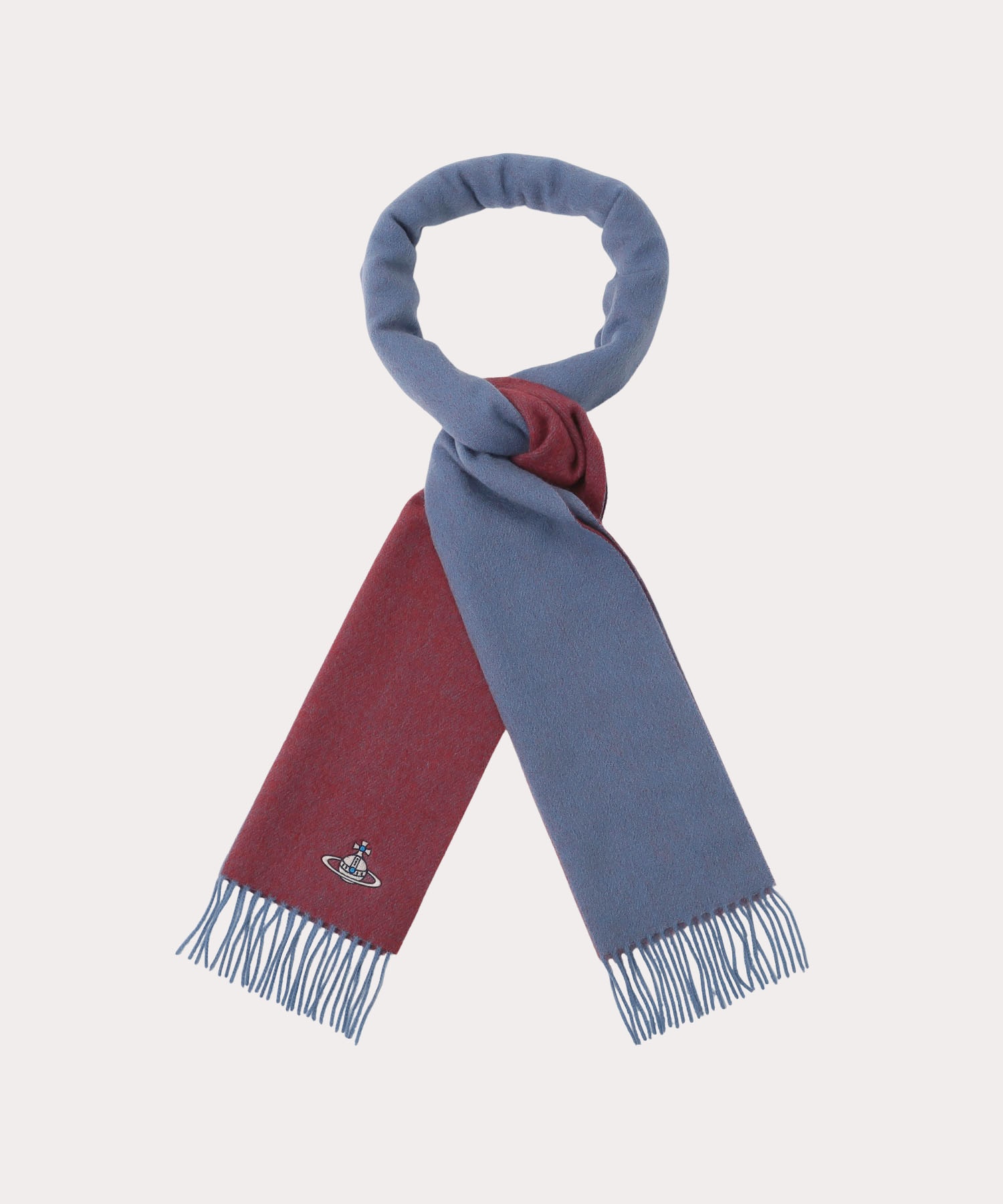 カシミヤ メンズマフラー(レッド)（メンズ）（3172VW778）｜ストール  