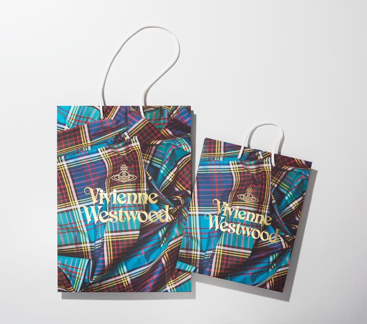 holiday sticker & shopping bag